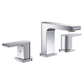  Allaro 8'' Widespread Mount Bathroom Vanity Faucet in Chrome, Faucet Height: 4-5/8'' H; Spout Reach: 4-5/8'' D; Spout Height: 3-3/4'' H 