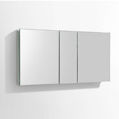  50'' Wide Bathroom Wall Mounted Frameless Medicine Cabinet with Mirrors, Dimensions: 49'' W x 26'' H x 5'' D