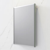  15'' Wide x 26'' Tall Modern Frameless Wall Mounted Bathroom Medicine Cabinet with Beveled Edge, Anodized Aluminum, 15'' W x 5'' D x 26'' H