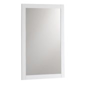 Manchester 20'' White Traditional Bathroom Mirror, 20'' W x 1'' D x 30'' H