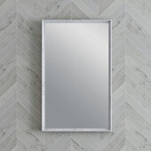  Formosa 20'' Bathroom Mirror in Rustic White, 20'' W x 1-2/5'' D x 32'' H