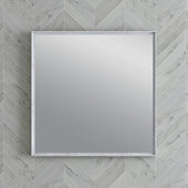  Formosa 32'' Bathroom Mirror in Rustic White, 32'' W x 1-2/5'' D x 32'' H