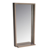  Allier 16'' Gray Oak Mirror with Shelf