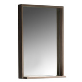  Allier 22'' Gray Oak Mirror with Shelf