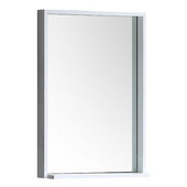  Allier 22'' White Mirror with Shelf