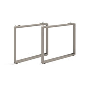  Bar Height Table O-Legs with Hard Wheels in Powder Coat for Table Size 35-1/2'' W x 40-3/4'' H