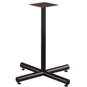  X-Shaped Table Base with Levelers, 22'' W x 27-3/4'' H, 19 lbs, Black