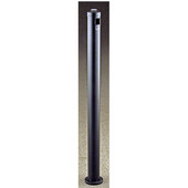 Glaro In-Ground Mount Smoker's Post in Satin Brass, 3-1/2'' Dia x 42'' H, Shown in Satin Brass with Many Other Colors Available