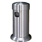 Glaro Table Top Smoker's Post in Satin Brass, 3-1/2'' Dia x 8'' H, Shown in Satin Aluminum with Many Other Colors Available