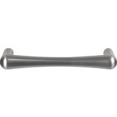  Cornerstone Series Savoy Decorative Cabinet Pull Handle, Zinc, Brushed Nickel, M4 Screws Included, Center to Center: 96mm (3-3/4'')
