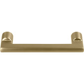  Cornerstone Series Exton Decorative Cabinet Pull Handle, Zinc, Matt Gold, M4 Screws Included, Center to Center: 96mm (3-3/4'')