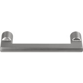  Cornerstone Series Exton Decorative Cabinet Pull Handle, Zinc, Brushed Nickel, M4 Screws Included, Center to Center: 96mm (3-3/4'')