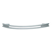  (5'' W) Curved Handle in Matt Chrome, 126mm W x 28mm D x 12mm H (does not include screws)