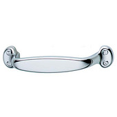  Bungalow Collection Handle in Polished Chrome, 125mm W x 30mm D x 25mm H