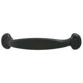  Bungalow Collection Handle in Dark Oil-Rubbed Bronze, 125mm W x 30mm D x 25mm H