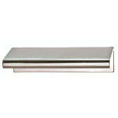  Cornerstone Series Tab Collection (3'' W) Brass Handle in Polished Chrome, 76mm W x 39mm D x 18mm H, Center to Center: 2''