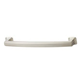 Hickory Bridges Collection (7-1/16''W) Handle, Satin Nickel, 179mm W x 19mm D x 30mm H, 160mm Center to Center