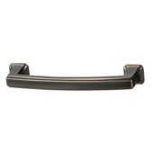  Hickory Bridges Collection (4-7/16''W) Handle, Oil-Rubbed Bronze, 113mm W x 28mm D x 17mm H, 96mm Center to Center