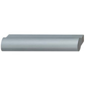 Häfele Metropolitan Collection Aluminum Handle in Silver Colored Anodized, 328mm W x 25mm D x 8mm H (Appliance Pull)
