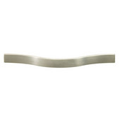  (7-1/2'' W) Modern Curved Cabinet Handle in Stainless Steel Look, 192mm W x 24mm D x 17mm H