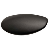  Caress Collection Oval Pull in Matt Black, 77mm W x 27mm D x 28mm H