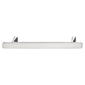  Design Deco Series Design Model H2115 Collection Zinc Handle in Satin/Brushed Nickel, 180mm W x 25mm D x 20mm H (7-1/16'' W x 1'' D x 13/16'' H), Center to Center: 128mm (5-1/16'')