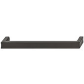  Design Deco Series Bent Collection Zinc Pull Handle in Matt Black, 169mm W x 29mm D x 14mm H (6-5/8'' W x 1-1/8'' D x 9/16'' H), Center to Center: 160mm (6-5/16'')