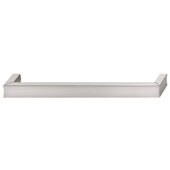  Design Deco Series Bent Collection Zinc Pull Handle in Satin/Brushed Nickel, 169mm W x 29mm D x 14mm H (6-5/8'' W x 1-1/8'' D x 9/16'' H), Center to Center: 160mm (6-5/16'')