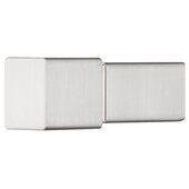  Design Deco Series Cube Collection Aluminum Square Knob in Satin/Brushed Nickel, 14mm W x 34mm D x 14mm H (9/16'' W x 1-5/16'' D x 9/16'' H)