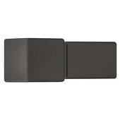  Design Deco Series Cube Collection Aluminum Knob in Matt Black, 14mm W x 34mm D x 14mm H (9/16'' W x 1-5/16'' D x 9/16'' H)