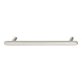  Design Deco Series Design Model H2135 Collection Zinc Handle in Satin/Brushed Nickel, 173mm W x 31mm D x 16mm H (6-13/16'' W x 1-1/4'' D x 9/16'' H), Center to Center: 128mm (5-1/16'')