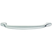  Design Deco Series Design Model H2180 Collection Zinc Handle in Satin/Brushed Nickel, 161mm W x 32mm D x 18mm H (6-5/16'' W x 1-1/4'' D x 11/16'' H), Center to Center: 128mm (5-1/16'')