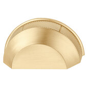  Design Deco Series H2315 Decorative Cup Handle, Zinc, Satin Brushed Gold, Center to Center: 64mm (2-1/2'')