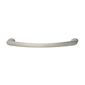  (4-1/5'' W) Modern Arched Antimicrobial Cabinet Handle in Matt Nickel, 109mm W x 30mm D x 9mm H, Available in Multiple Sizes