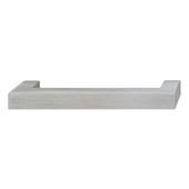  (5-11/16'' W) Modern Cabinet Handle in Stainless Steel Look, 142mm W x 35mm D x 15mm H