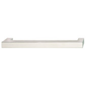 (8'' W) Modern Cabinet Handle in Polished Chrome, 206mm W x 35mm D x 15mm H