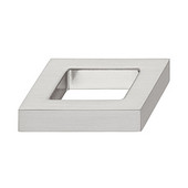  Nouveau Collection 1-5/8'' W Knob in Brushed Nickel, 40mm W x 24mm D x 10mm H