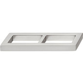  Nouveau Collection 4'' W Handle in Brushed Nickel, 104mm W x 24mm D x 10mm H