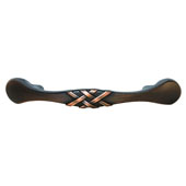  Keystone Woven Style Collection (4-5/7''W) Handle, Oil-Rubbed Bronze, 120mm W x 18mm D x 21mm H, 76 Center to Center