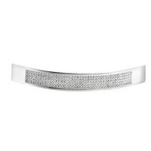  Elements Collection Swarovski Crystal Handle in Polished Chrome, 160mm W x 31mm D x 23mm H