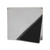  Bella Italiana Collection 2'' W Square Knob in Polished Chrome, 50mm W x 22mm D x 50mm H
