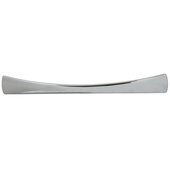  Cornerstone Series Elite Handle Collection Zinc Bow Handle in Polished Chrome, 185mm W x 24mm D x 22mm H (7-5/16'' W x 15/16'' D x 7/8'' H), Center to Center: 128mm (5-1/16'')