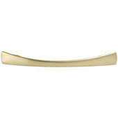 Cornerstone Series Elite Handle Collection Zinc Bow Handle in Matt Gold, 185mm W x 24mm D x 22mm H (7-5/16'' W x 15/16'' D x 7/8'' H), Center to Center: 128mm (5-1/16'')