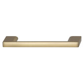  Cornerstone Series Elite Handle Collection Zinc Pull Handle in Matte Gold, 118mm W x 27mm D x 8.3mm H (4-5/8'' W x 1-1/16'' D x 5/16'' H), Center to Center: 96mm (3-3/4'')