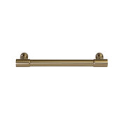  Cornerstone Series Elite Handle Collection Traditional Cabinet Pull Handle in Matt Gold, Zinc, Center-to-Center: 128mm (5-1/16'')