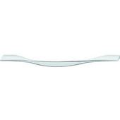  (9-1/2'' W) Curved Handle in Polished Chrome, 240mm W x 27mm D x 12.5mm H