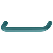  HEWI Collection Modern Cabinet Pull Handle in Blue Aqua, Polyamide, Center-to-Center: 64mm (2-1/2'')