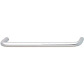  Cornerstone Series Essentials Collection (4'' W) Wire Pull in Polished Chrome, 97mm W x 30mm D x 8mm H, Center to Center: 3-1/2''