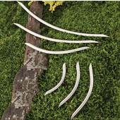  (15-1/2'' W) Steel Bow Cabinet Handle in Matt Nickel, 394mm W x 41mm D x 10mm H (Appliance Pull)