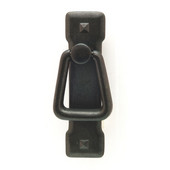  (1'' W) Traditional Ring Cabinet Handle in Black Oxide, 26mm W x 95mm H